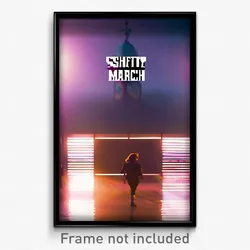 Pixel Art Poster - Shifty March (8 Bit Psychedelic Trippy Video Game Print)
