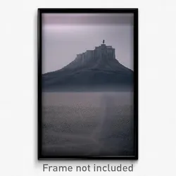 Pixel Art Poster - Gray Promontory (8 Bit Psychedelic Trippy Video Game Print)