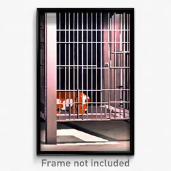 Pixel Art Poster - Simplistic Kennel (8 Bit Psychedelic Trippy Video Game Print)