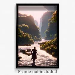 Pixel Art Poster - Magnificent Isthmus (8 Bit Psychedelic Video Game Print)