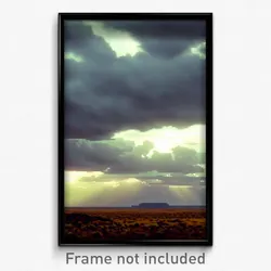 Pixel Art Poster - Cloudy Outback (8 Bit Psychedelic Trippy Video Game Print)