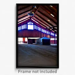 Pixel Art Poster - Vast Barn (8 Bit Psychedelic Trippy Weird Video Game Print)