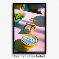 Pixel Art Poster - Tidy Tea (8 Bit Psychedelic Trippy Weird Video Game Print)