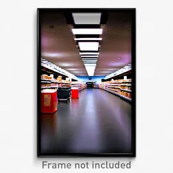 Pixel Art Poster - Small Aisle (8 Bit Psychedelic Trippy Weird Video Game Print)