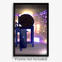Pixel Art Poster - Starry Drying Machine (8 Bit Psychedelic Video Game Print)