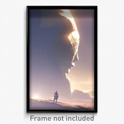 Pixel Art Poster - Worldly Scar (8 Bit Psychedelic Trippy Video Game Print)