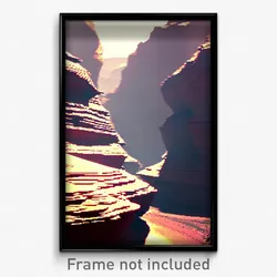 Pixel Art Poster - Complicated Canyon (8 Bit Psychedelic Video Game Print)