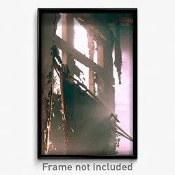 Pixel Art Poster - Damaged Chute (8 Bit Psychedelic Trippy Video Game Print)