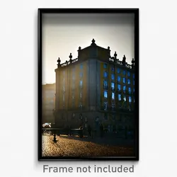 Pixel Art Poster - Dark Lisbon (8 Bit Psychedelic Trippy Weird Video Game Print)