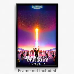 Pixel Art Poster - Humongous University (8 Bit Psychedelic Video Game Print)
