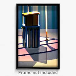Pixel Art Poster - Different Pulpit (8 Bit Psychedelic Trippy Video Game Print)