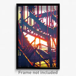 Pixel Art Poster - Thorny Berth (8 Bit Psychedelic Trippy Video Game Print)