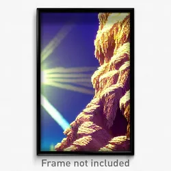Pixel Art Poster - Showy Outcropping (8 Bit Psychedelic Trippy Video Game Print)