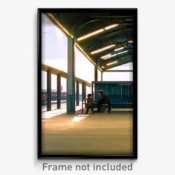 Pixel Art Poster - Pleasant Shelter (8 Bit Psychedelic Trippy Video Game Print)