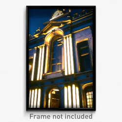 Pixel Art Poster - Upbeat Historical Architecture (8 Bit Video Game Print)