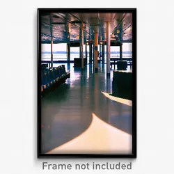 Pixel Art Poster - Empty Ferry (8 Bit Psychedelic Trippy Weird Video Game Print)