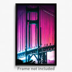 Pixel Art Poster - Stimulating San Francisco (8 Bit Video Game Print)