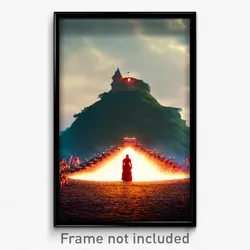 Pixel Art Poster - Negligible Motte (8 Bit Psychedelic Trippy Video Game Print)