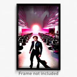 Pixel Art Poster - Elegant Vinyl (8 Bit Psychedelic Trippy Video Game Print)