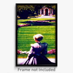 Pixel Art Poster - Prestigious Lawn (8 Bit Psychedelic Trippy Video Game Print)