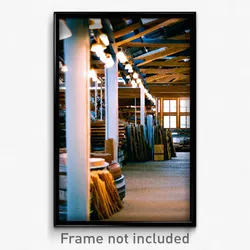 Pixel Art Poster - Adorable Lumber Yard (8 Bit Psychedelic Video Game Print)