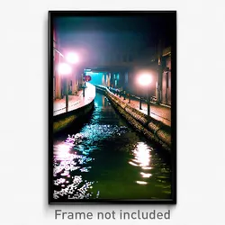 Pixel Art Poster - Urban Sewer (8 Bit Psychedelic Trippy Weird Video Game Print)