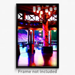 Pixel Art Poster - Spotted Lodge (8 Bit Psychedelic Trippy Video Game Print)