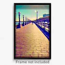 Pixel Art Poster - Noted Promenade (8 Bit Psychedelic Trippy Video Game Print)