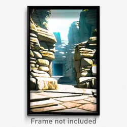 Pixel Art Poster - Pristine Stone (8 Bit Psychedelic Trippy Video Game Print)