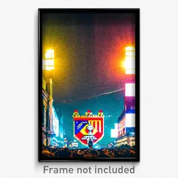 Pixel Art Poster - Gregarious Madrid (8 Bit Psychedelic Trippy Video Game Print)