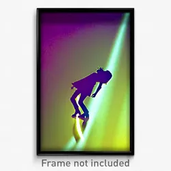 Pixel Art Poster - Rare Territory (8 Bit Psychedelic Trippy Video Game Print)
