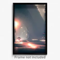 Pixel Art Poster - Smoggy Route (8 Bit Psychedelic Trippy Video Game Print)