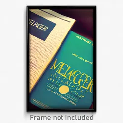 Pixel Art Poster - Meager Book (8 Bit Psychedelic Trippy Weird Video Game Print)