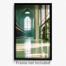 Pixel Art Poster - Clean Nunnery (8 Bit Psychedelic Trippy Video Game Print)