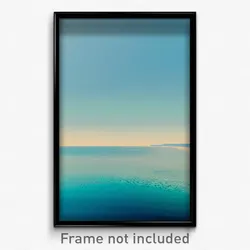 Pixel Art Poster - Sky Blue Gulf (8 Bit Psychedelic Trippy Video Game Print)