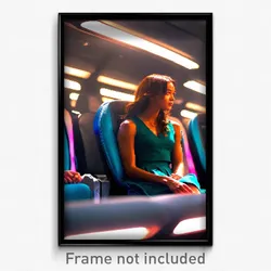 Pixel Art Poster - Perfect Seat (8 Bit Psychedelic Trippy Video Game Print)