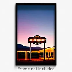 Pixel Art Poster - Treasured Ranch (8 Bit Psychedelic Trippy Video Game Print)
