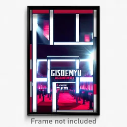 Pixel Art Poster - Glossy Academy (8 Bit Psychedelic Trippy Video Game Print)