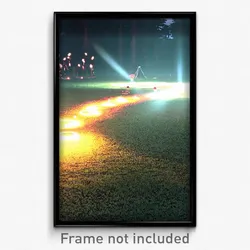 Pixel Art Poster - Deserted Fairy Ring (8 Bit Psychedelic Video Game Print)