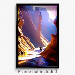 Pixel Art Poster - Memorable Canyon (8 Bit Psychedelic Trippy Video Game Print)