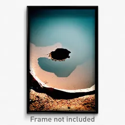 Pixel Art Poster - Uneven Sinkhole (8 Bit Psychedelic Trippy Video Game Print)