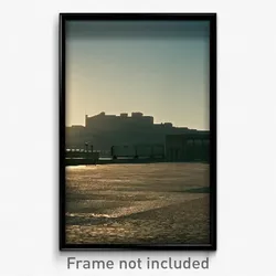 Pixel Art Poster - Bleak Terrace (8 Bit Psychedelic Trippy Video Game Print)