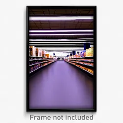 Pixel Art Poster - Unsightly Aisle (8 Bit Psychedelic Trippy Video Game Print)