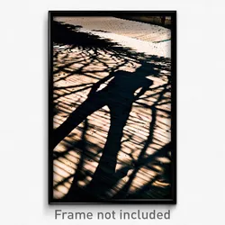 Pixel Art Poster - Abandoned Shadow (8 Bit Psychedelic Trippy Video Game Print)