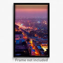 Pixel Art Poster - Major Indian City (8 Bit Psychedelic Trippy Video Game Print)