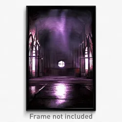 Pixel Art Poster - Gloomy Cellar (8 Bit Psychedelic Trippy Video Game Print)
