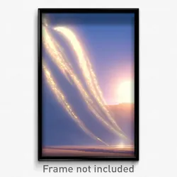 Pixel Art Poster - Clear Aerie (8 Bit Psychedelic Trippy Weird Video Game Print)
