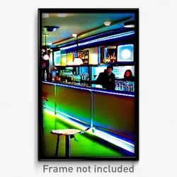 Pixel Art Poster - Puny Bar (8 Bit Psychedelic Trippy Weird Video Game Print)