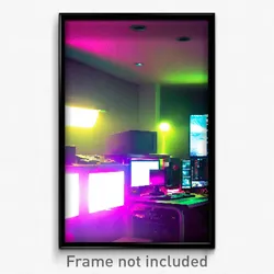 Pixel Art Poster - Rare Computer (8 Bit Psychedelic Trippy Video Game Print)