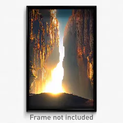Pixel Art Poster - Polished Fissure (8 Bit Psychedelic Trippy Video Game Print)
